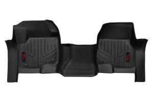 Ford F-250 Super Duty Floor Mats - Front - Rough Country - Over Hump - '17-'23